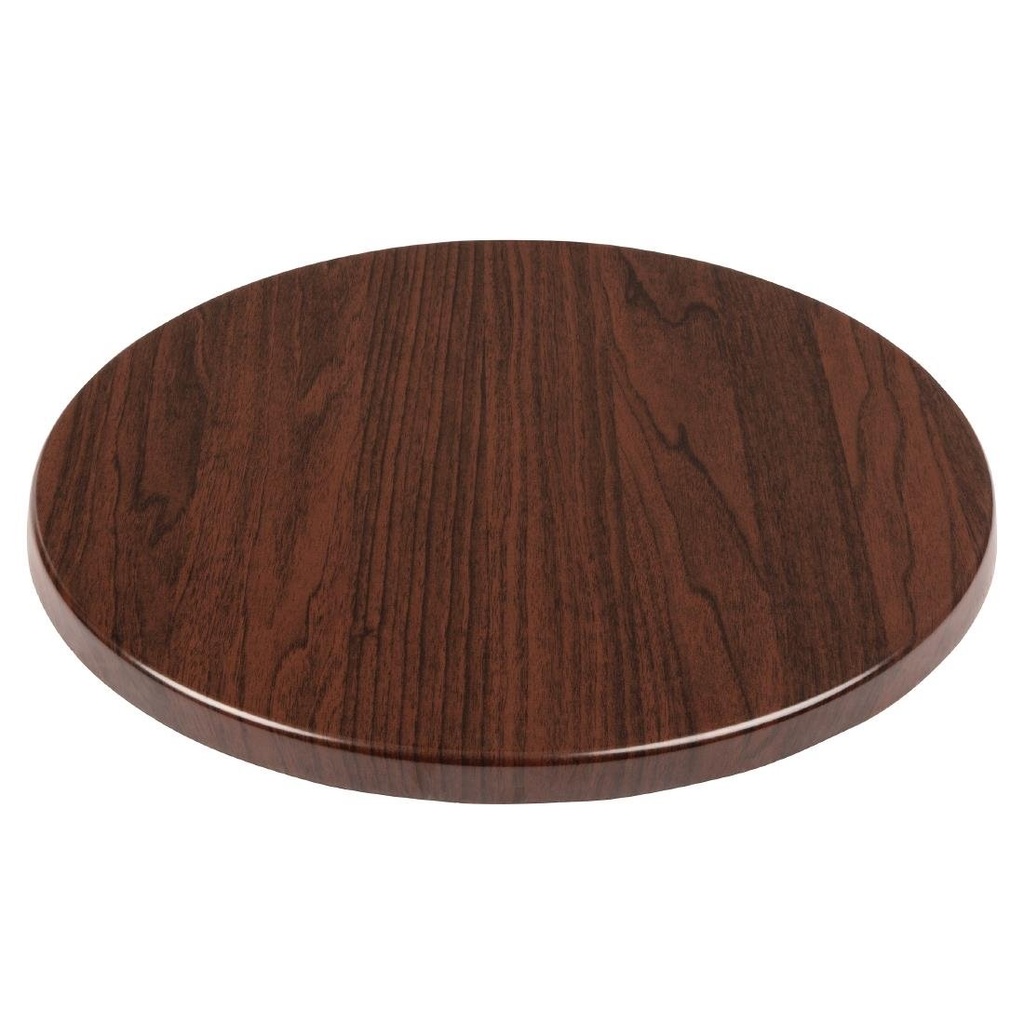 Plateau de table rond Bolero 600mm marron foncé