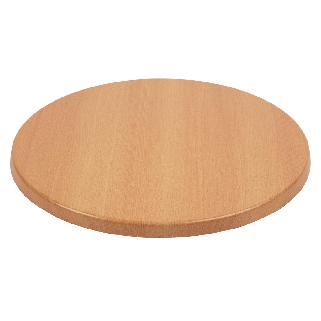 Plateau de table rond Bolero effet hêtre 600mm