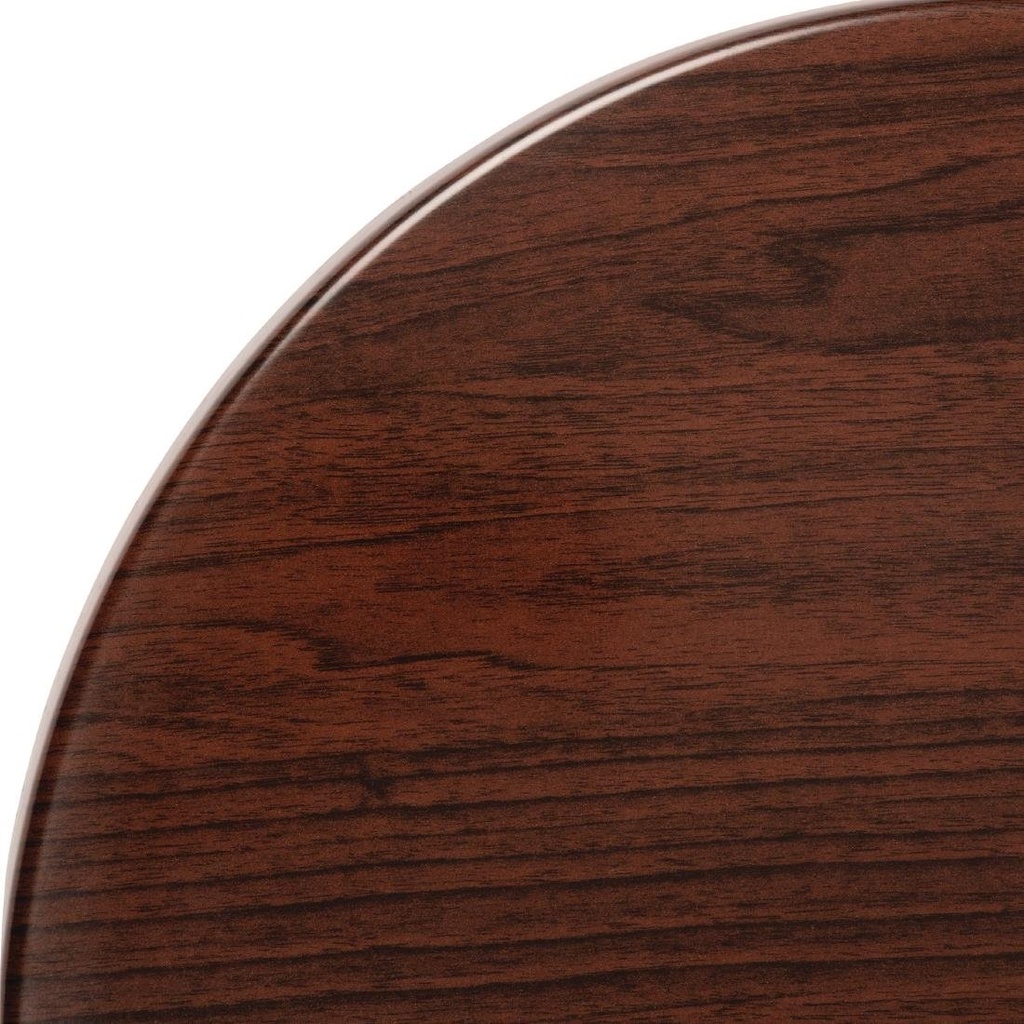 Plateau de table rond Bolero marron foncé 800mm