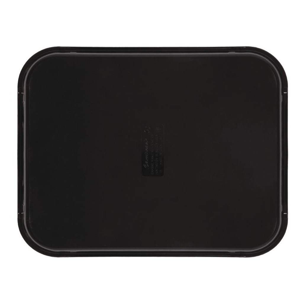 Plateau rectangulaire antidérapant en fibre de verre Camtread Cambro noir 45,7 cm