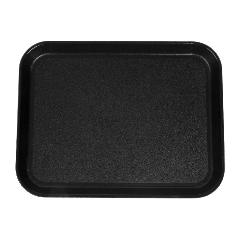 Plateau rectangulaire antidérapant en fibre de verre EpicTread Cambro noir 35 cm