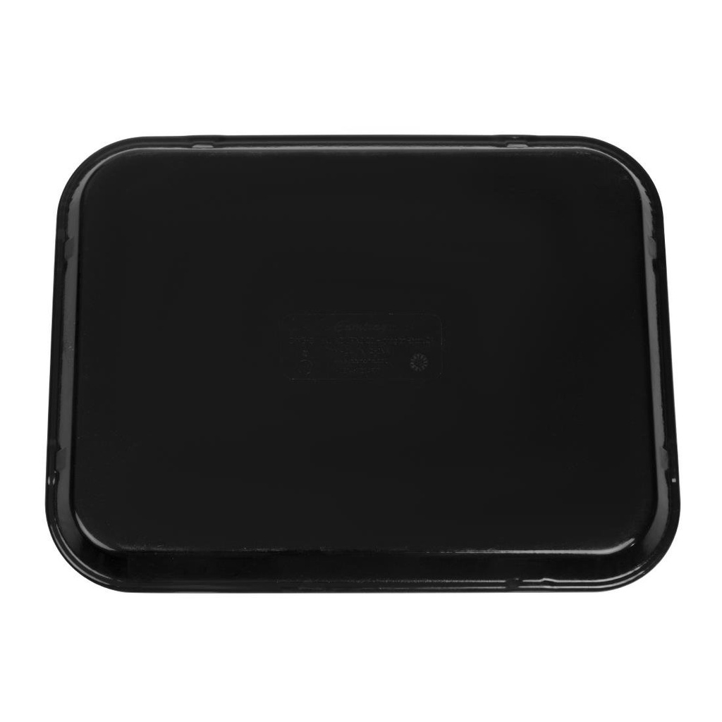 Plateau rectangulaire antidérapant en fibre de verre EpicTread Cambro noir 35 cm