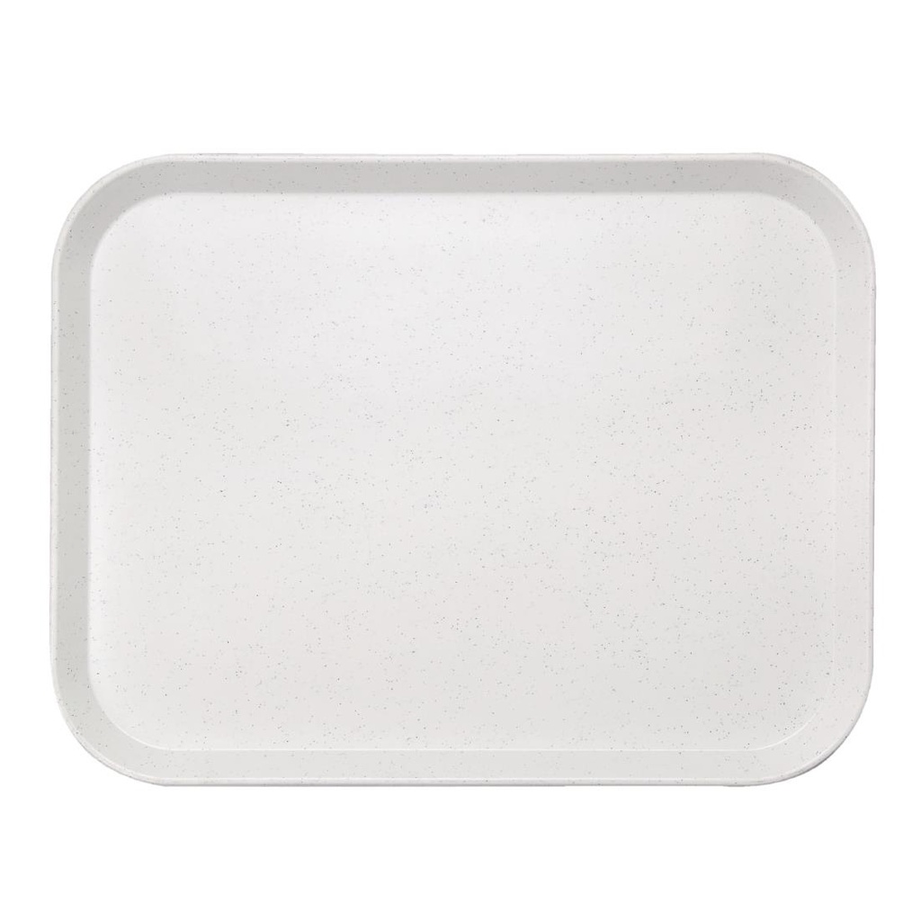 Plateau self-service en fibre de verre Olympia Kristallon gris clair 355 x 460mm