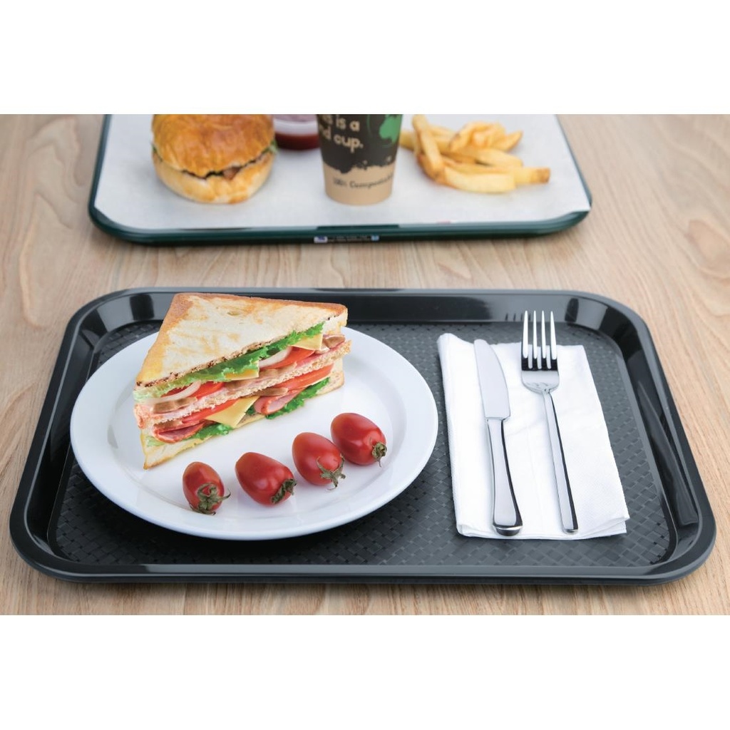 Plateau self-service Olympia Kristallon anthracite 305 x 415 mm