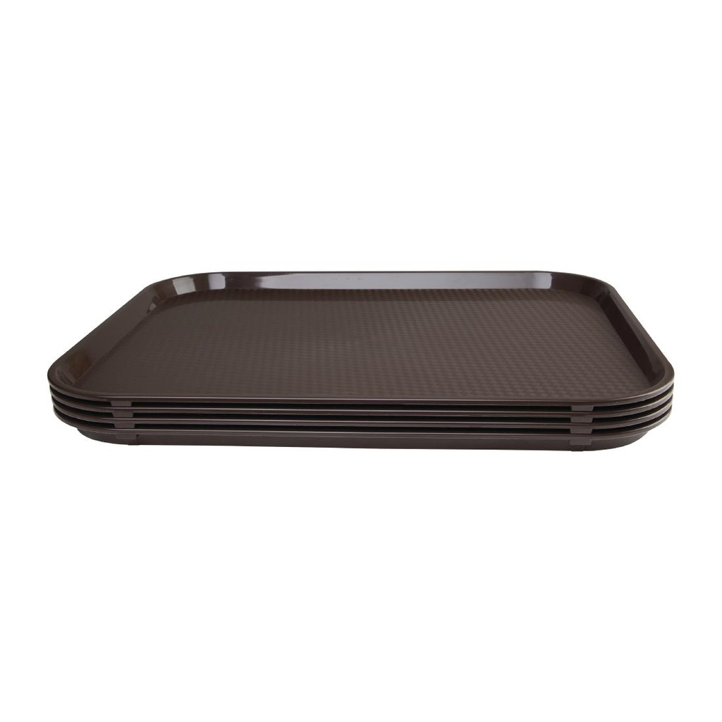 Plateau self-service Olympia Kristallon marron 450 x 350mm