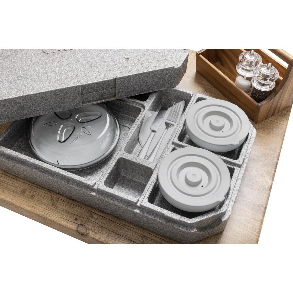 Plateau Tablotherm EPP avec vaisselle Cambro