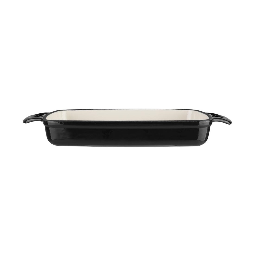 Plat en fonte rectangulaire Vogue noir 1,8L