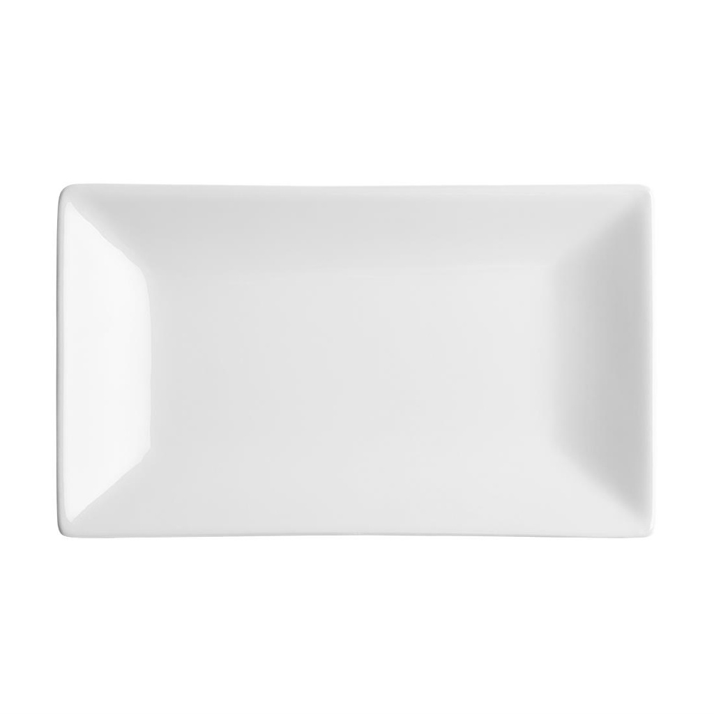 Plat rectangulaire de service 250 x 150mm Olympia (Lot de 4)