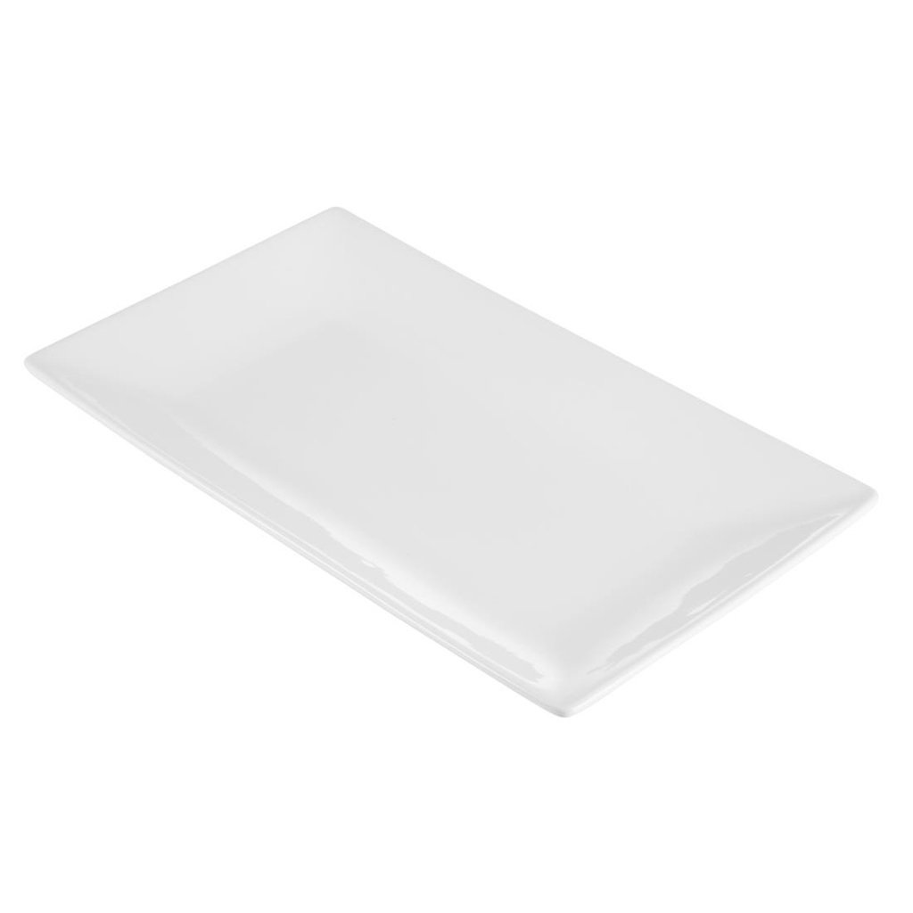 Plat rectangulaire de service 310 x 180mm Olympia (Lot de 2)