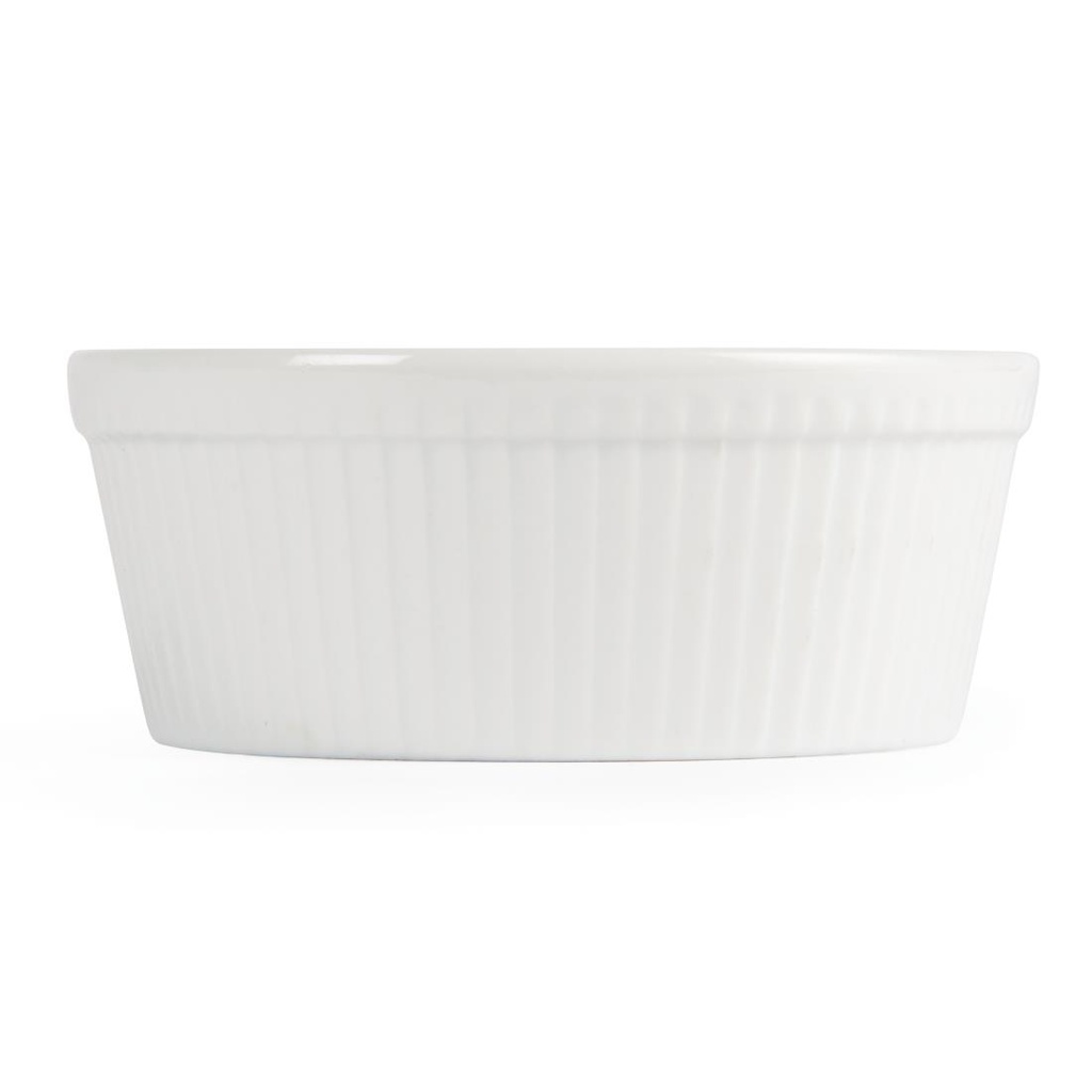 Plats à gratin ronds blancs Olympia 134mm (Lot de 6)