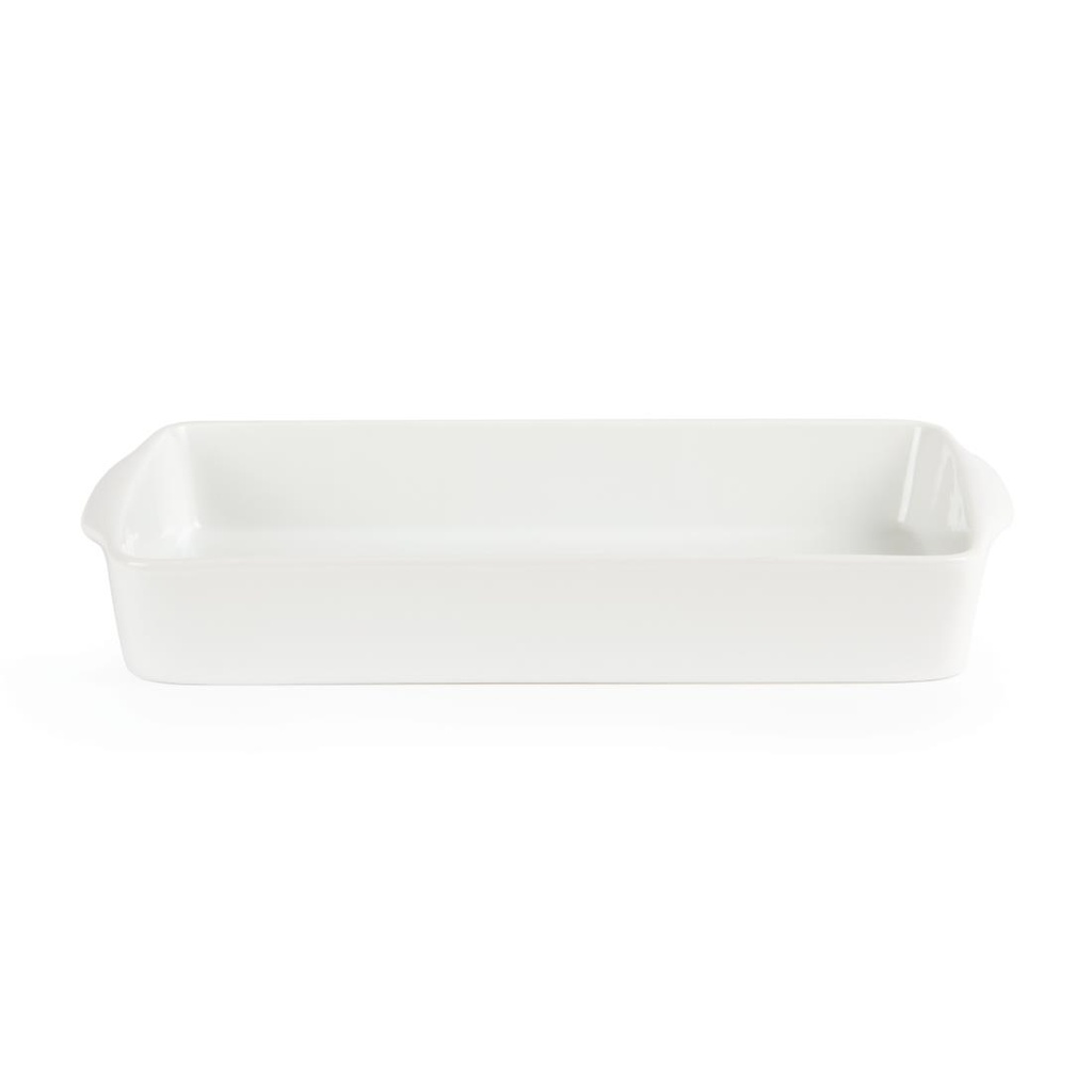 Plats à rôtir rectangulaires Olympia Whiteware 305 x 163 mm (lot de 6)