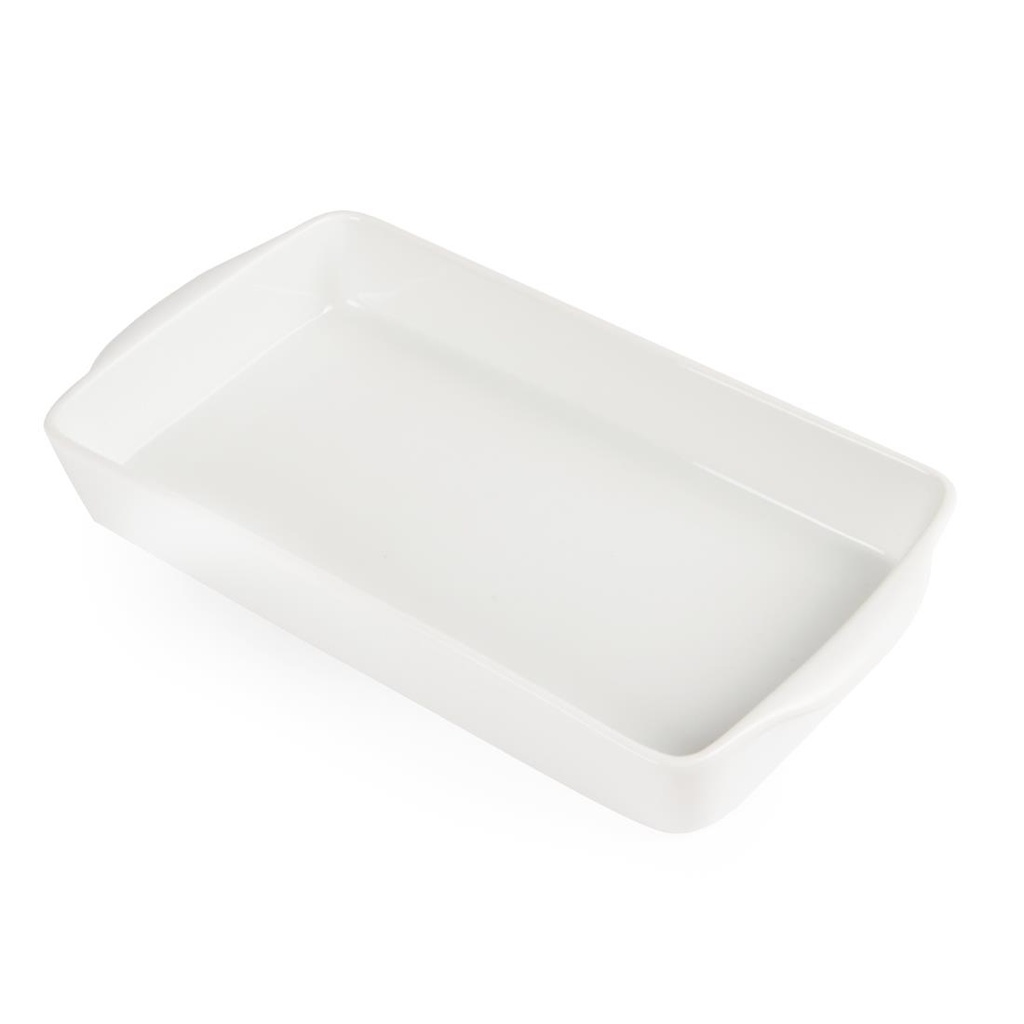 Plats à rôtir rectangulaires Olympia Whiteware 305 x 163 mm (lot de 6)