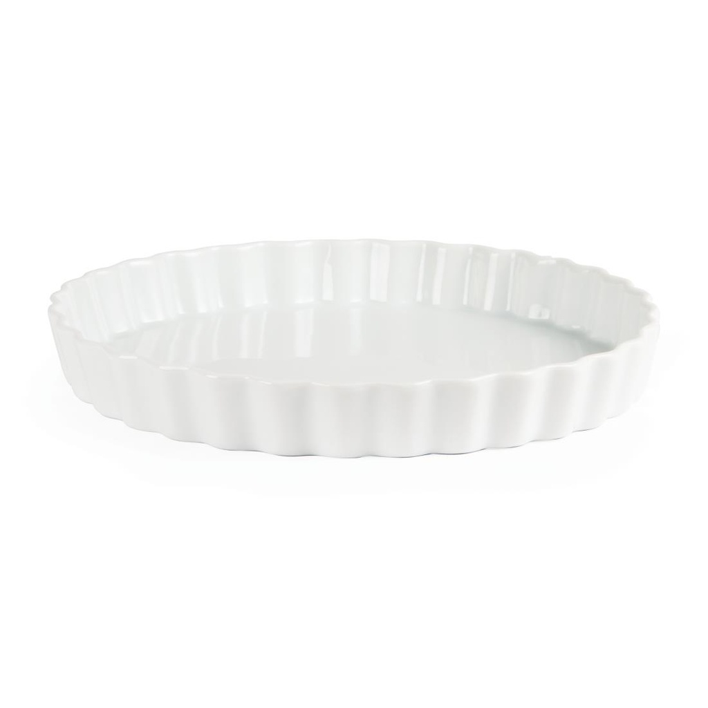 Plats à tarte blancs Olympia 297mm (Lot de 6)