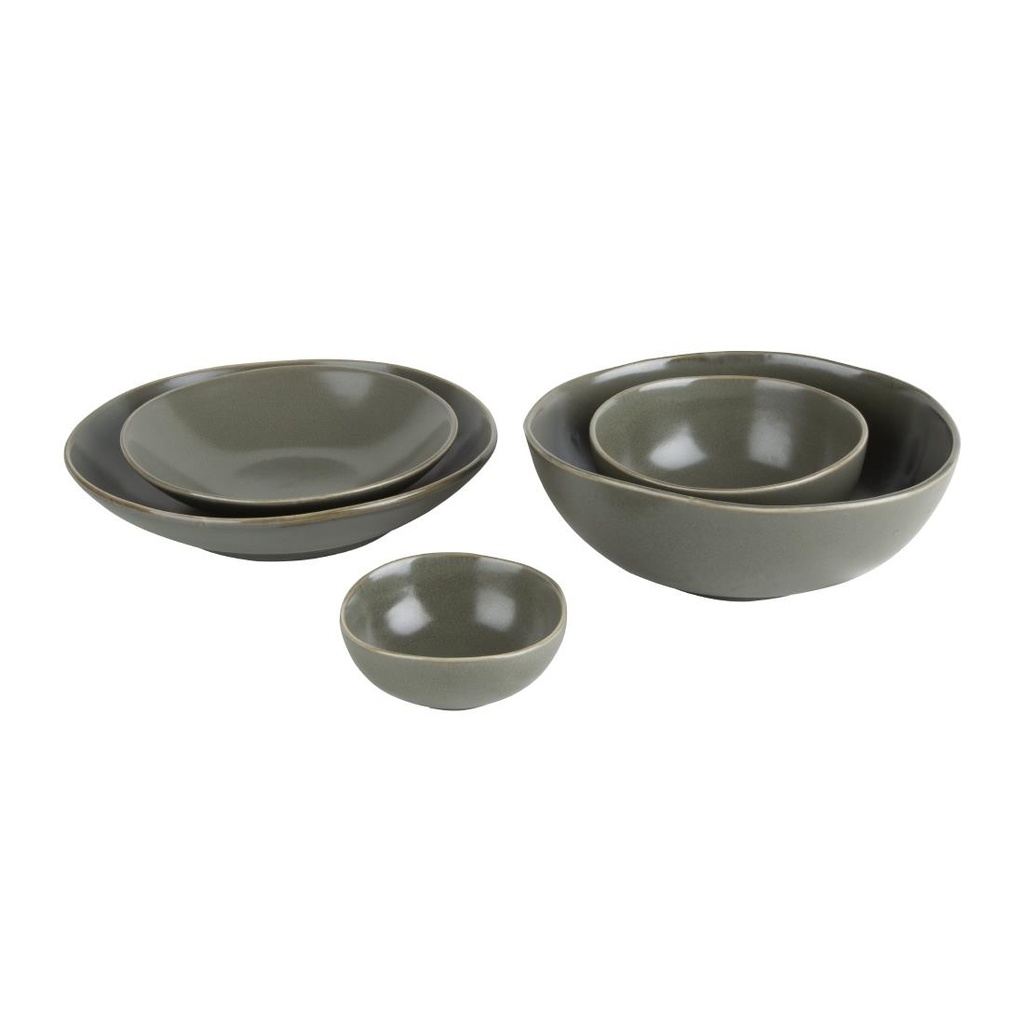 Plats creux verts Olympia Build A Bowl 190(Ø) x 45(H)mm (lot de 6)