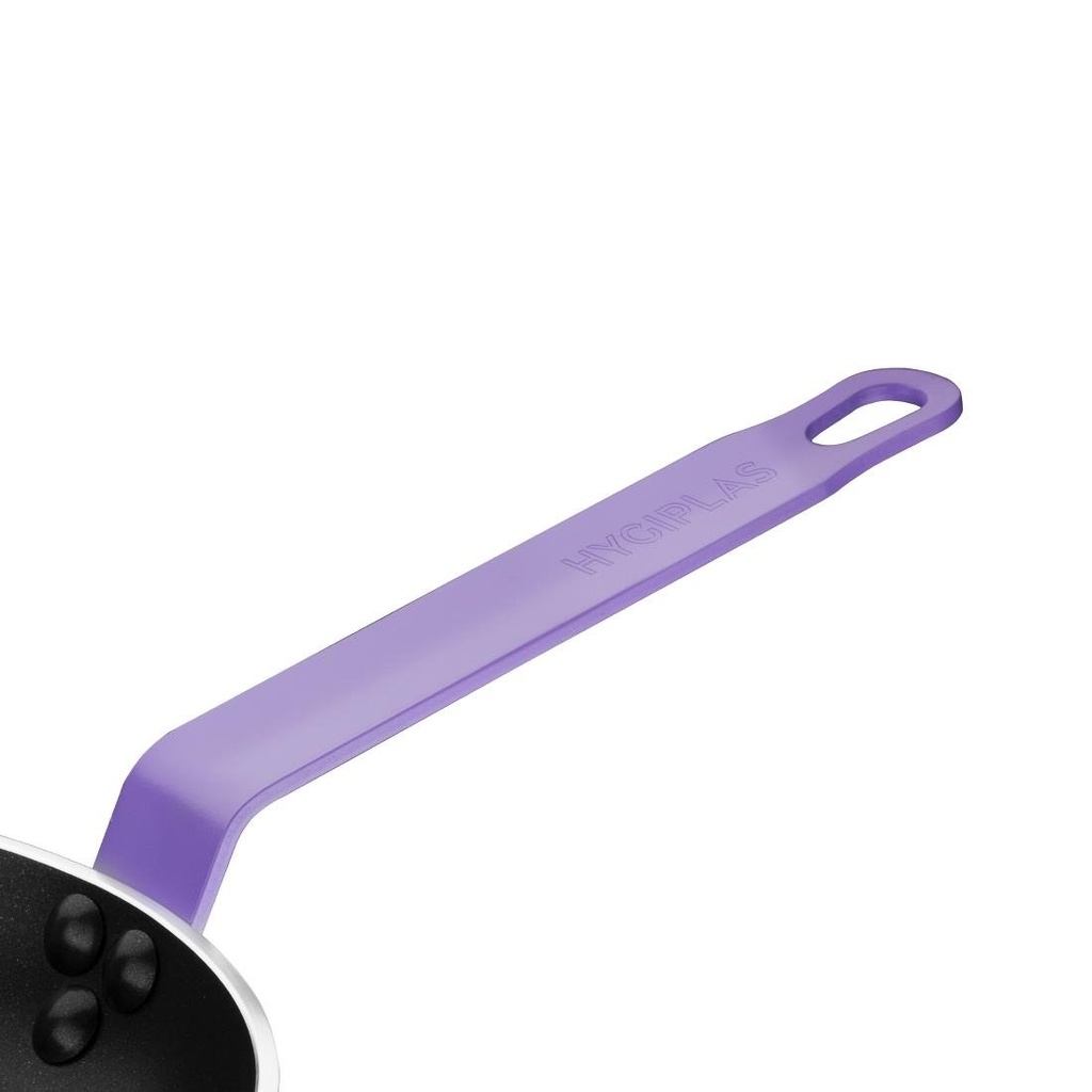 Poêle aluminium antiadhésive Teflon Platinum Plus Hygiplas avec manche violet 200mm