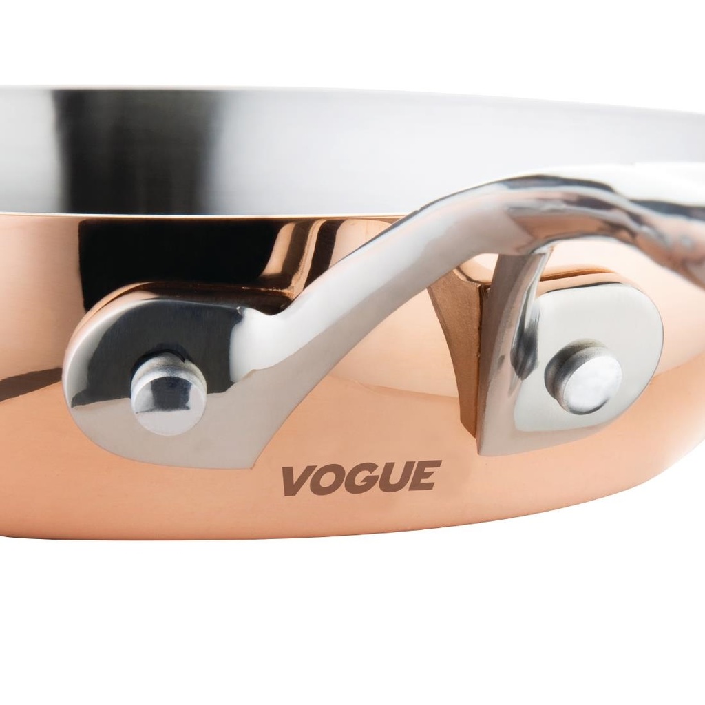 Poêle triple paroi cuivre induction Vogue 200mm