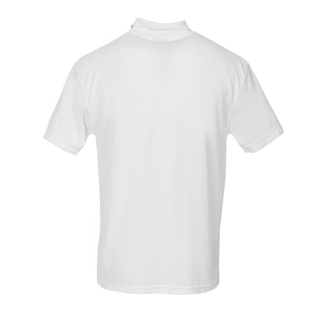 Polo mixte blanc XL