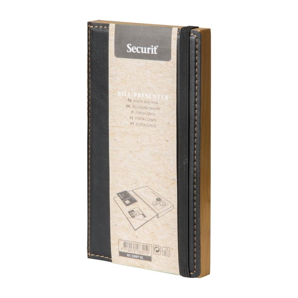 Porte-addition en bois recouvert de polyuréthane Securit Trendy noir