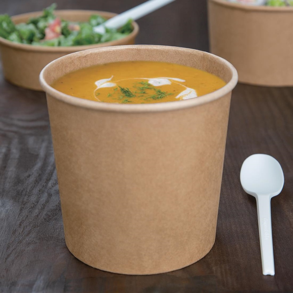 Pots à soupe compostables en PLA Fiesta Compostable 118 mm - 73,8 cl (Lot de 500)