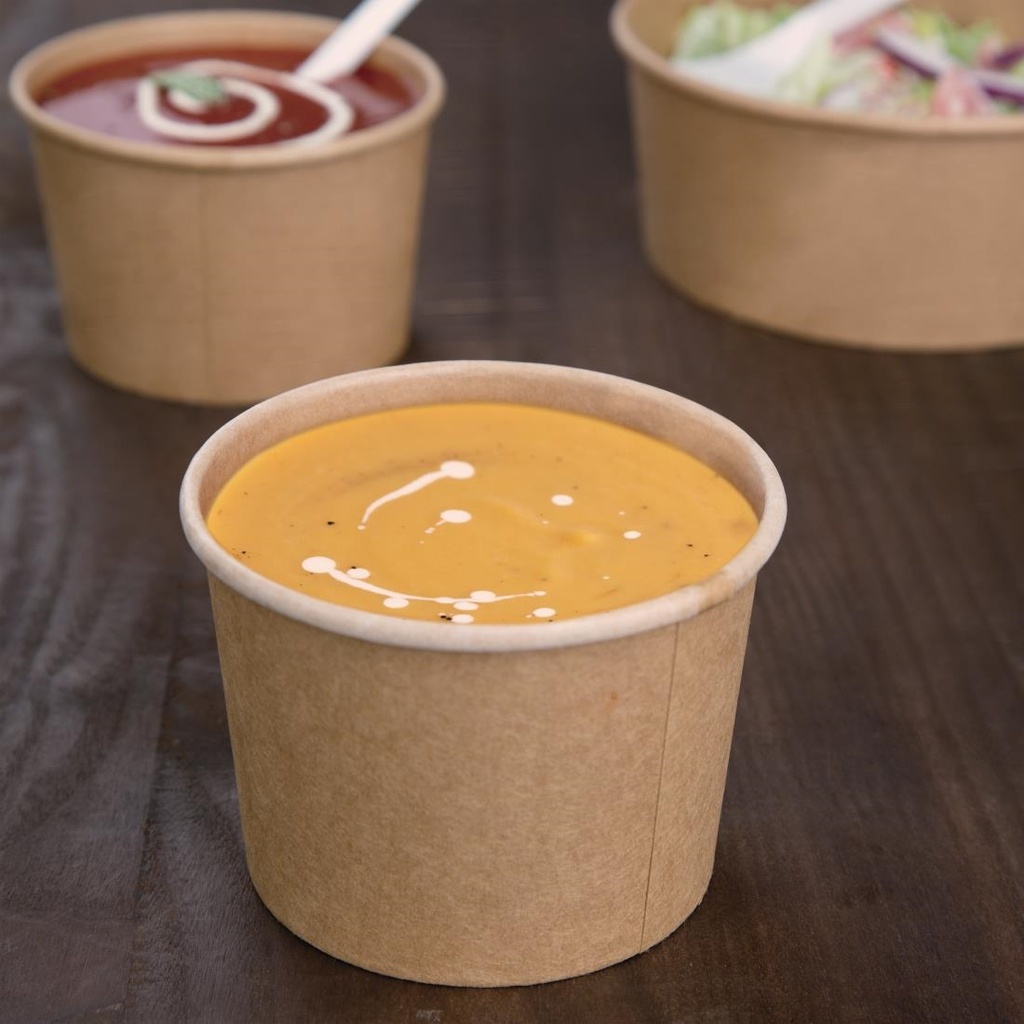 Pots à soupe compostables en PLA Fiesta Compostable 98 mm - 34 cl (x500)