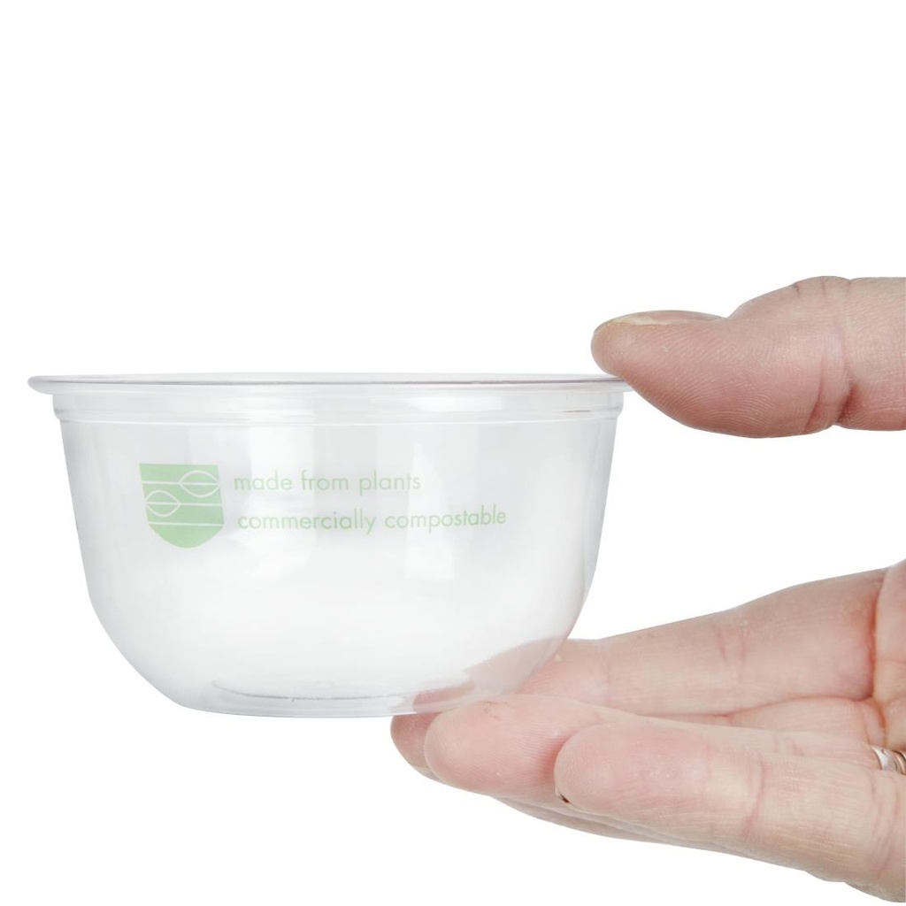 Pots Deli en PLA compostables série 96 Vegware 227ml (lot de 1000)