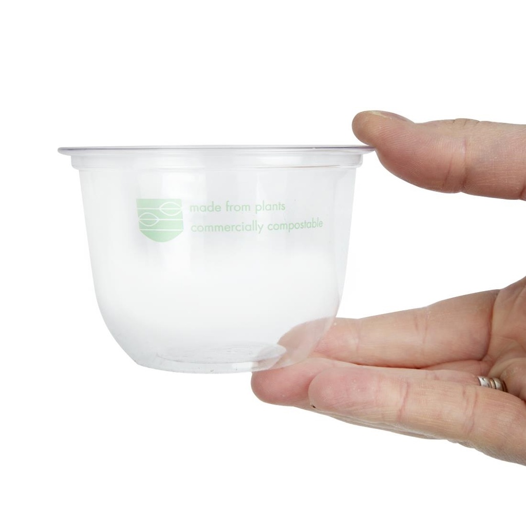 Pots Deli en PLA compostables série 96 Vegware 284ml (lot de 1000)