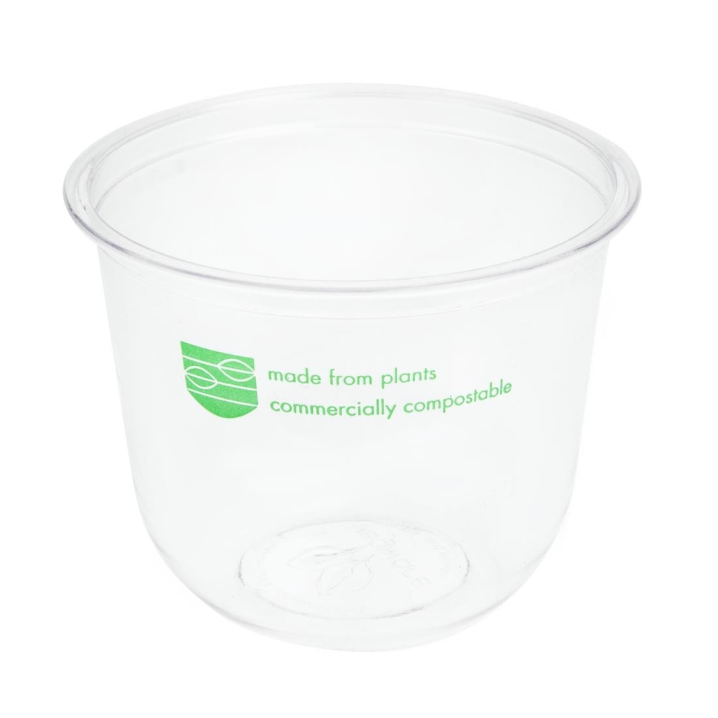 Pots Deli en PLA compostables série 96 Vegware 340ml (lot de 1000)