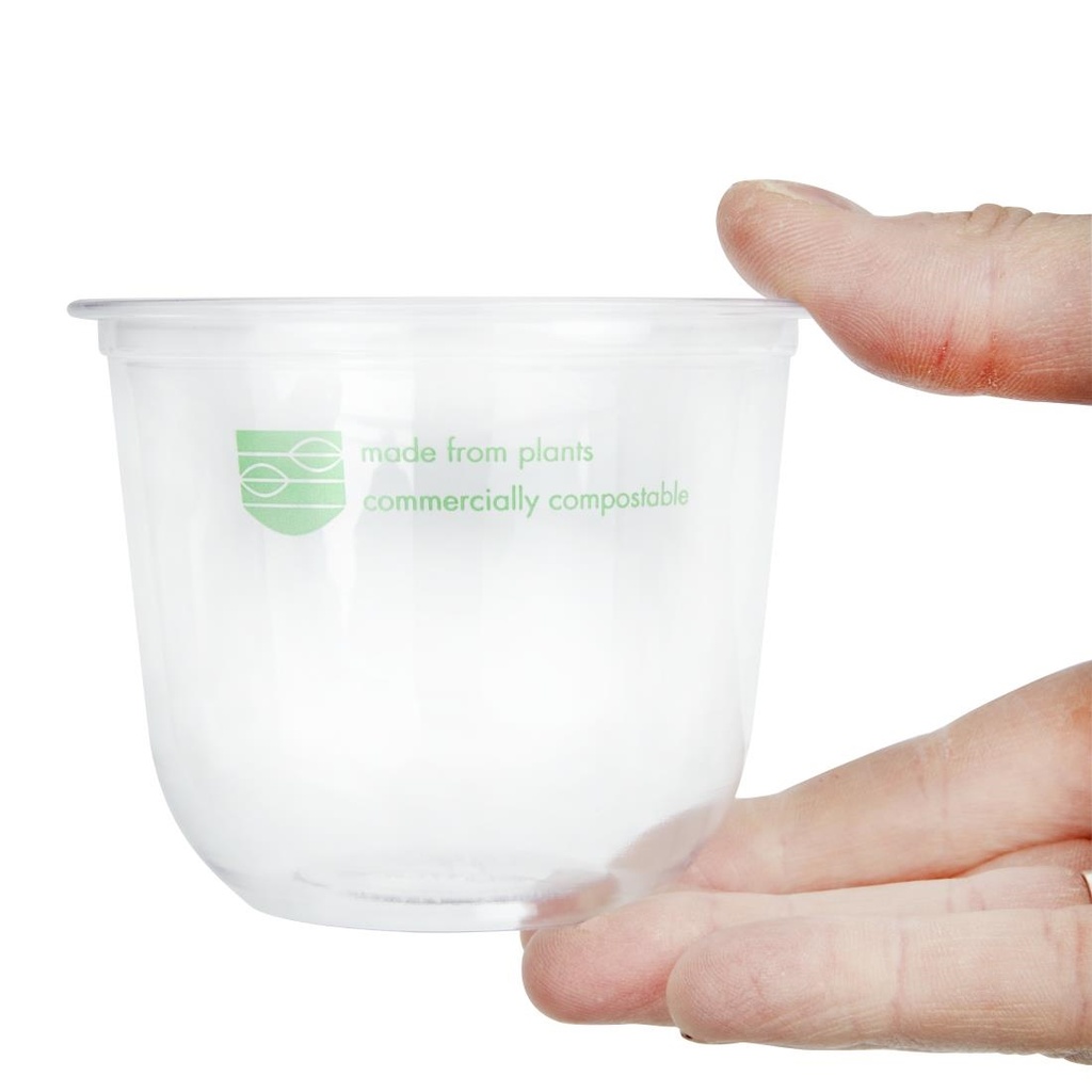 Pots Deli en PLA compostables série 96 Vegware 340ml (lot de 1000)