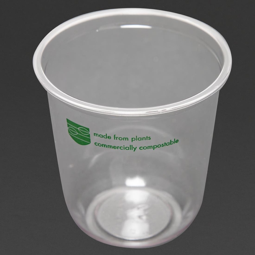 Pots Deli en PLA compostables série 96 Vegware 454ml (lot de 1000)