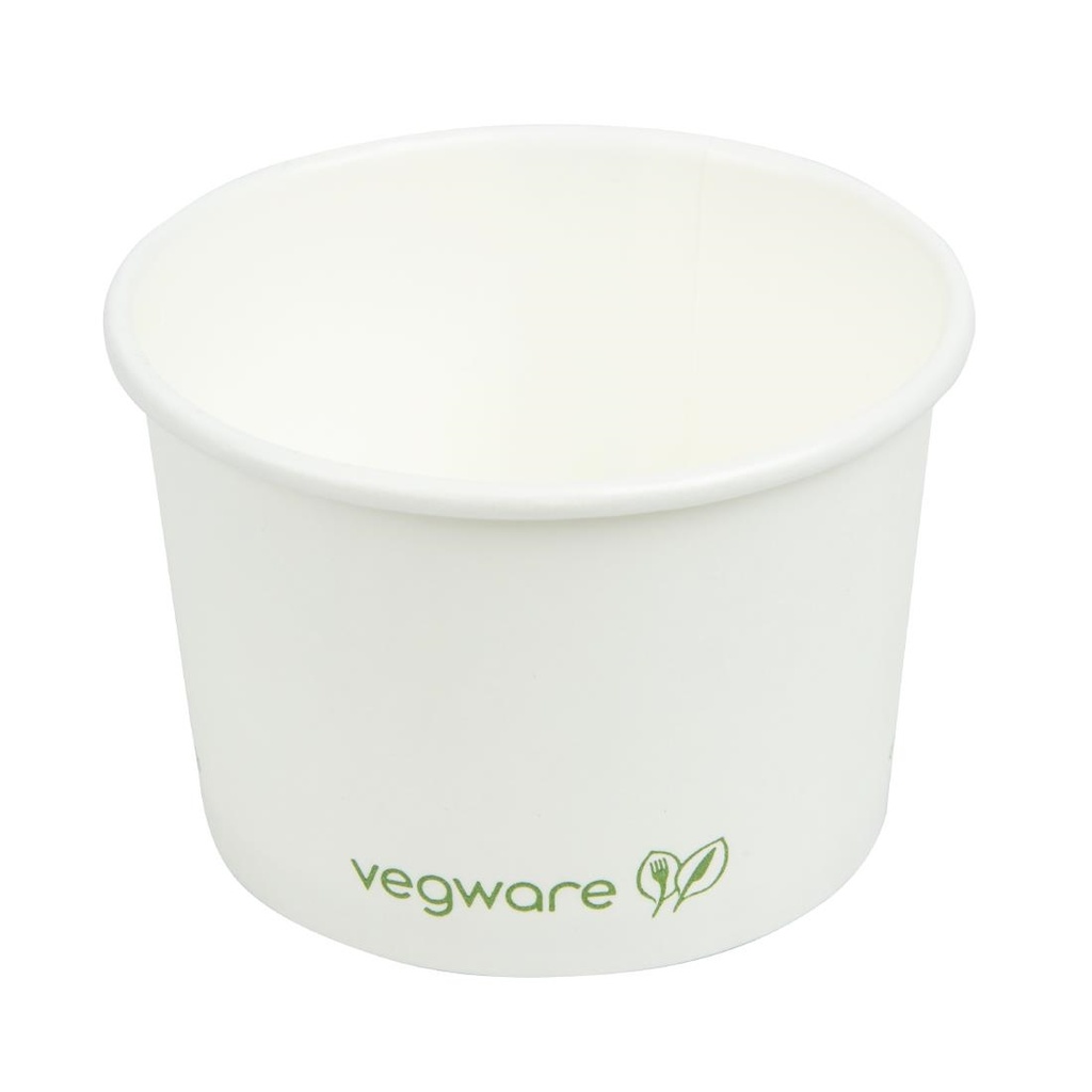 Pots pour aliments chauds compostables Vegware 110ml (Lot de 1000)