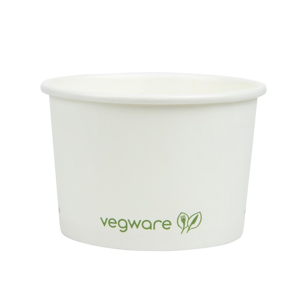 Pots pour aliments chauds compostables Vegware 110ml (Lot de 1000)