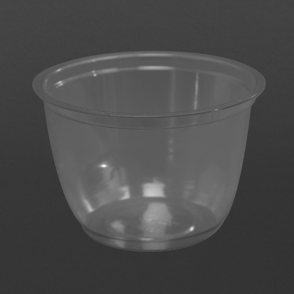 Pots transparents PET recyclables Faerch OHCO 95 mm 227 ml