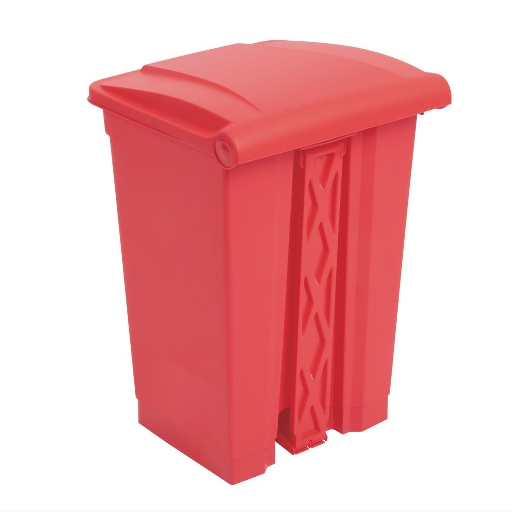 Poubelle de cuisine à pédale Jantex rouge 45L