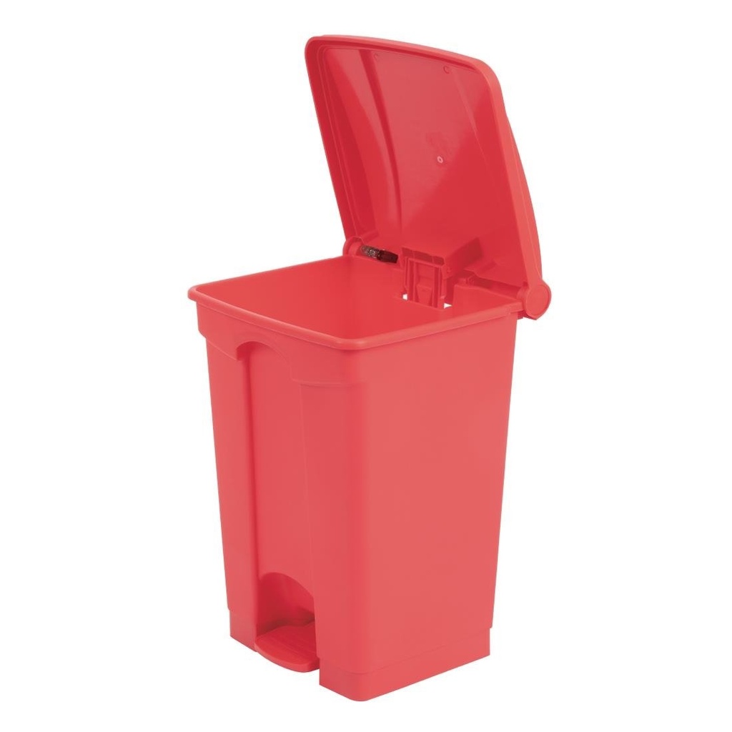 Poubelle de cuisine à pédale Jantex rouge 45L