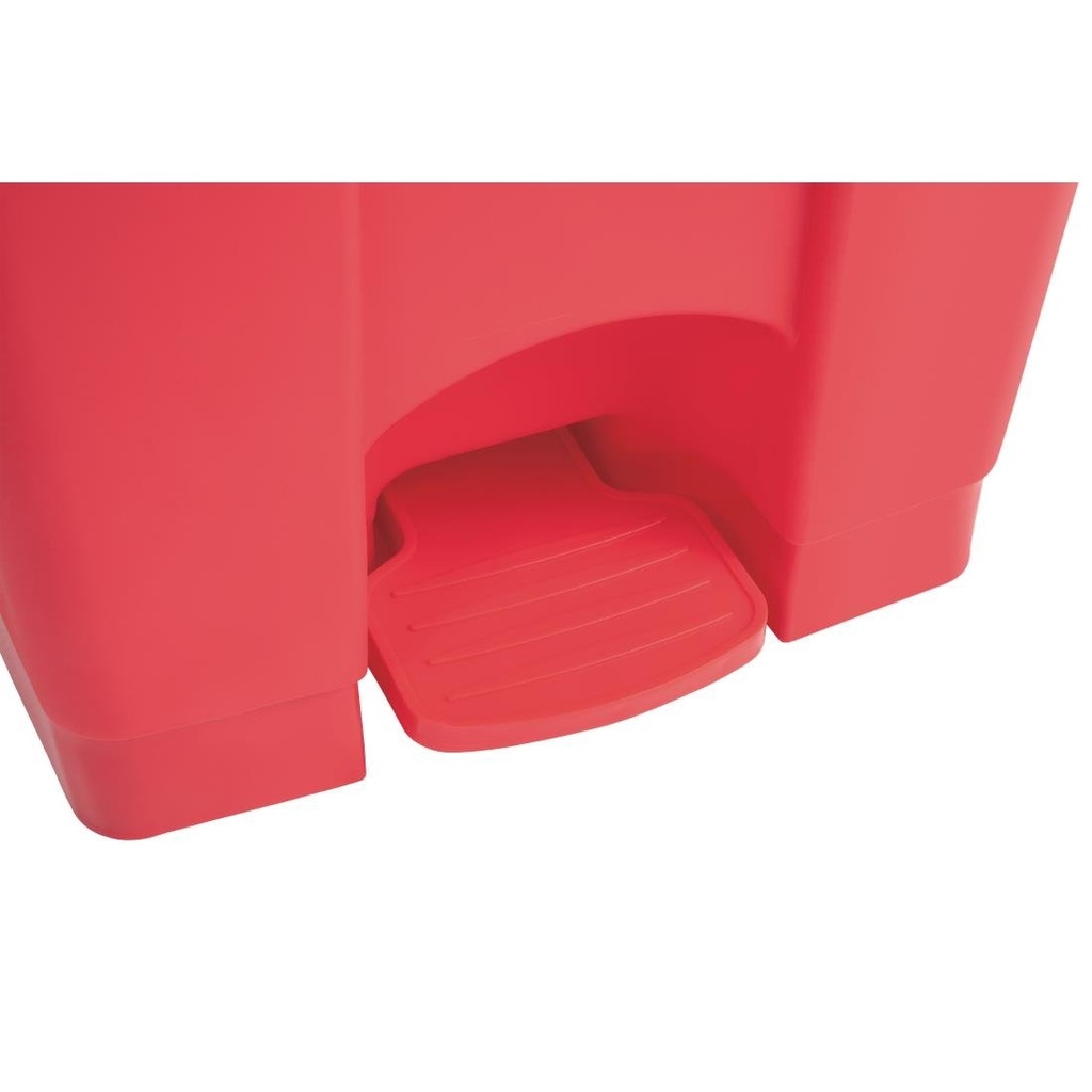 Poubelle de cuisine à pédale Jantex rouge 45L