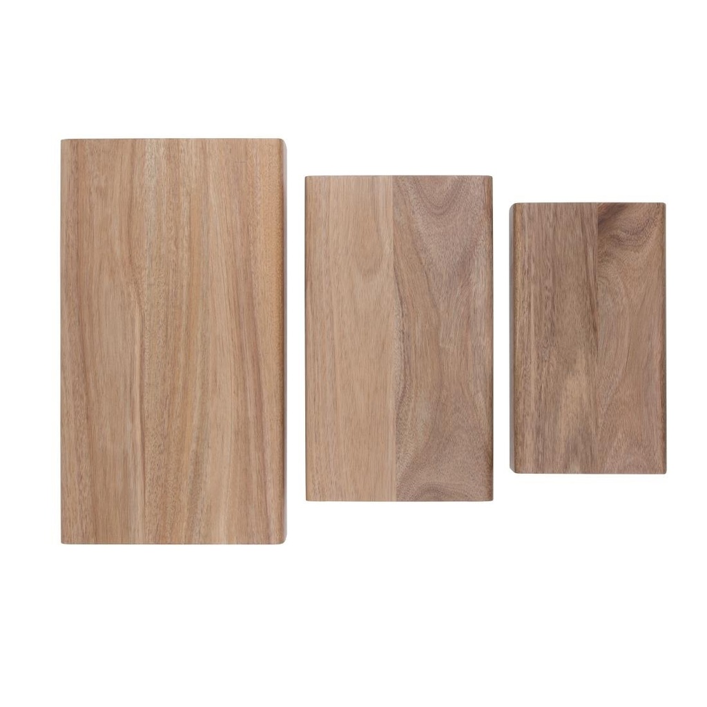 Rehausses en bois d'acacia FSC Olympia (lot de 3)