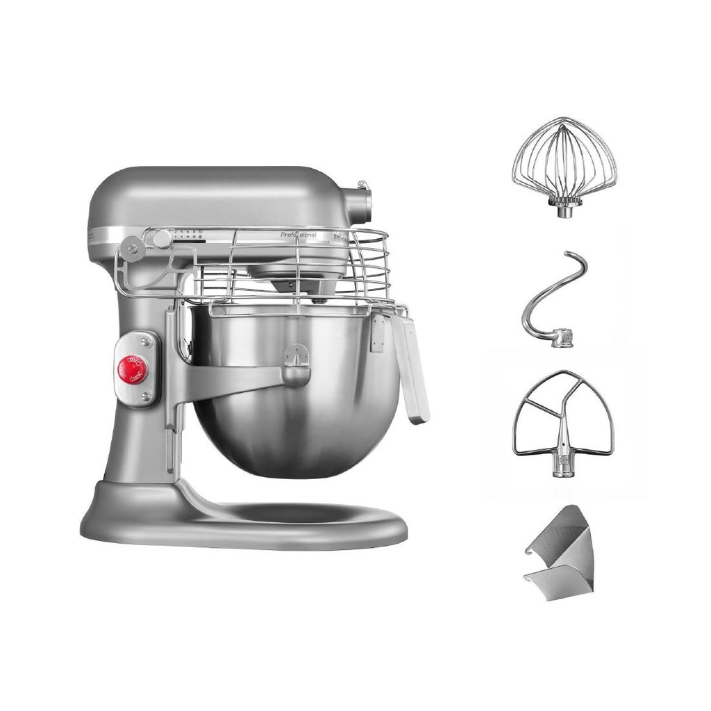 Robot pâtissier professionnel KitchenAid argent 6,9L 5KSM7990XESL