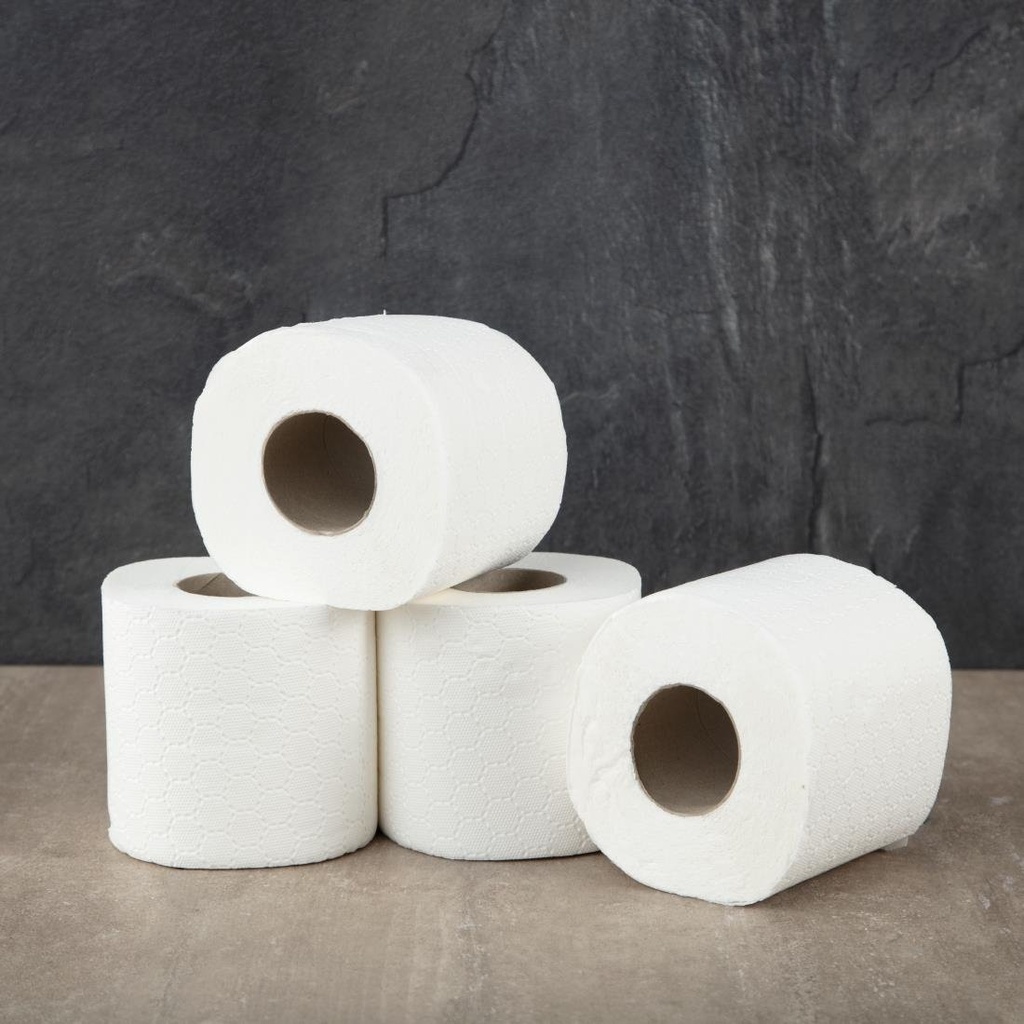 Rouleau de papier toilette Jantex Premium (Lot de 40)