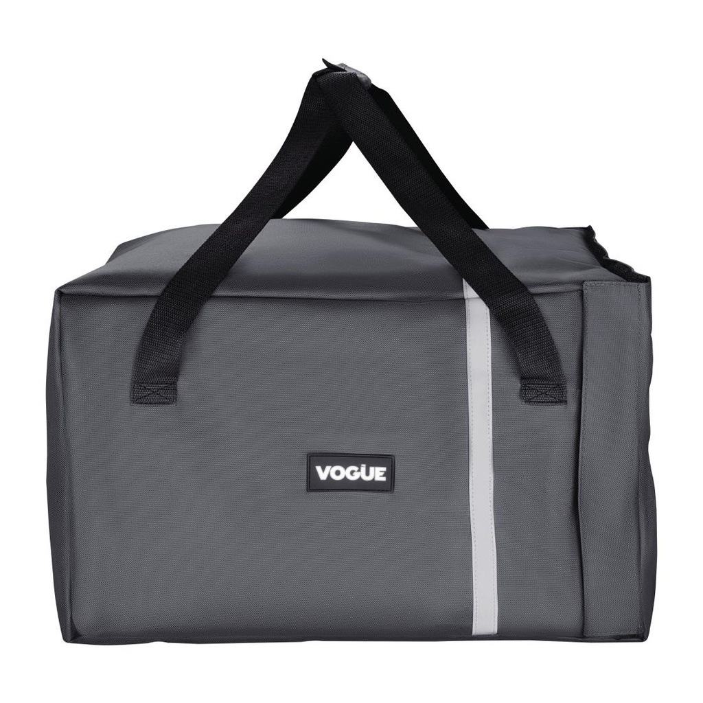 Sac à pizza isotherme Vogue gris 495 x 495 x 320 mm