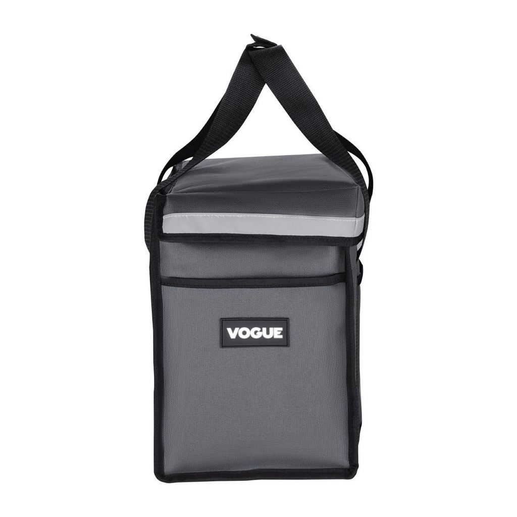 Sac de livraison isotherme chargement par le haut Vogue gris 330 x 230 x 330 mm