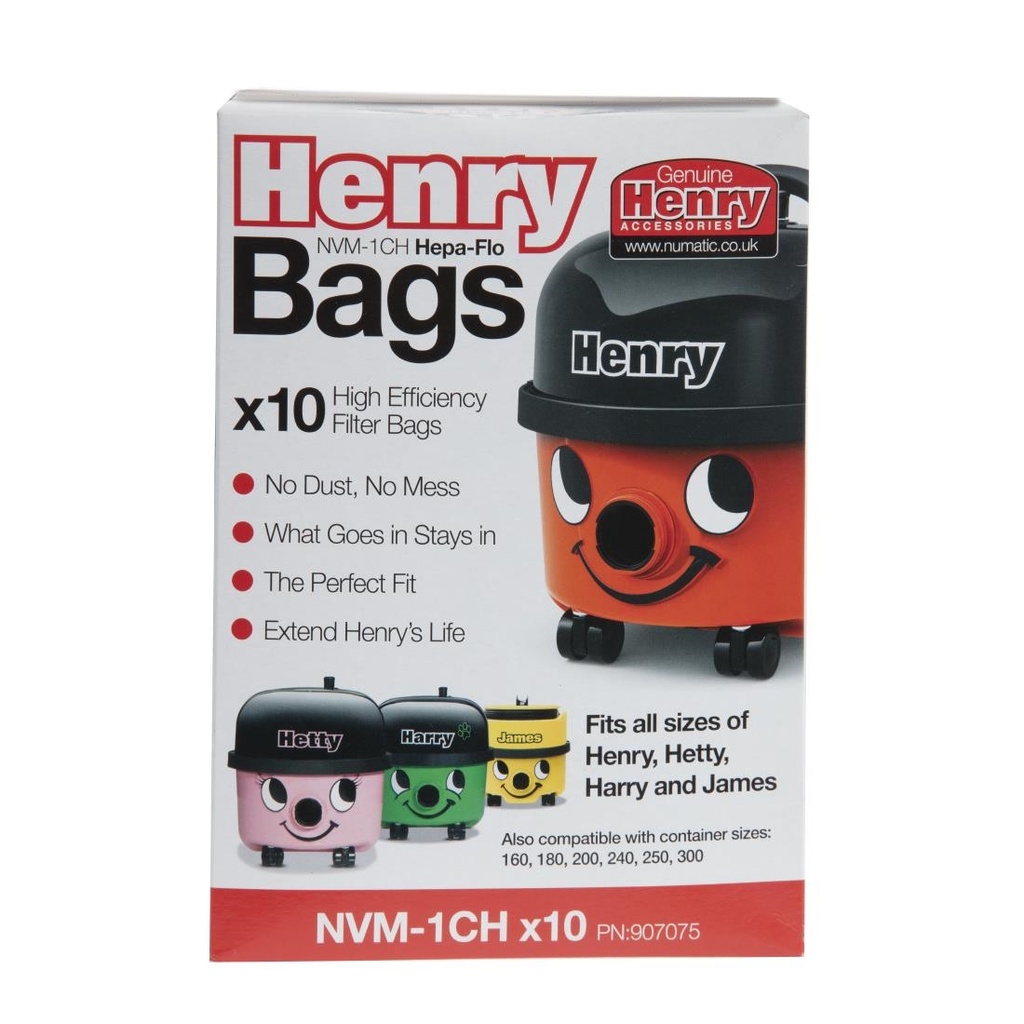 Sacs aspirateur Henry Numatic  (Lot de 10)