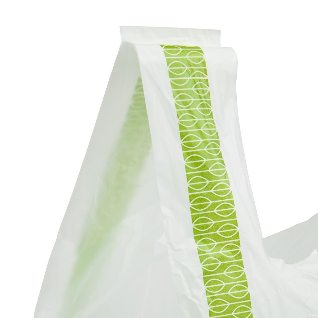 Sacs bretelles compostables en PLA Vegware taille moyenne (lot de 500)