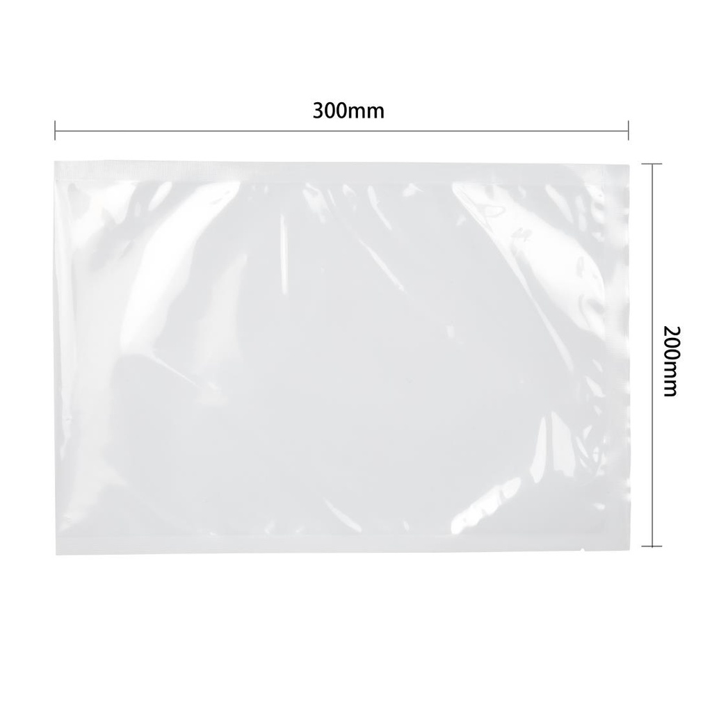 Sacs d'emballage sous vide 200 x 300mm Vogue (lot de 100)