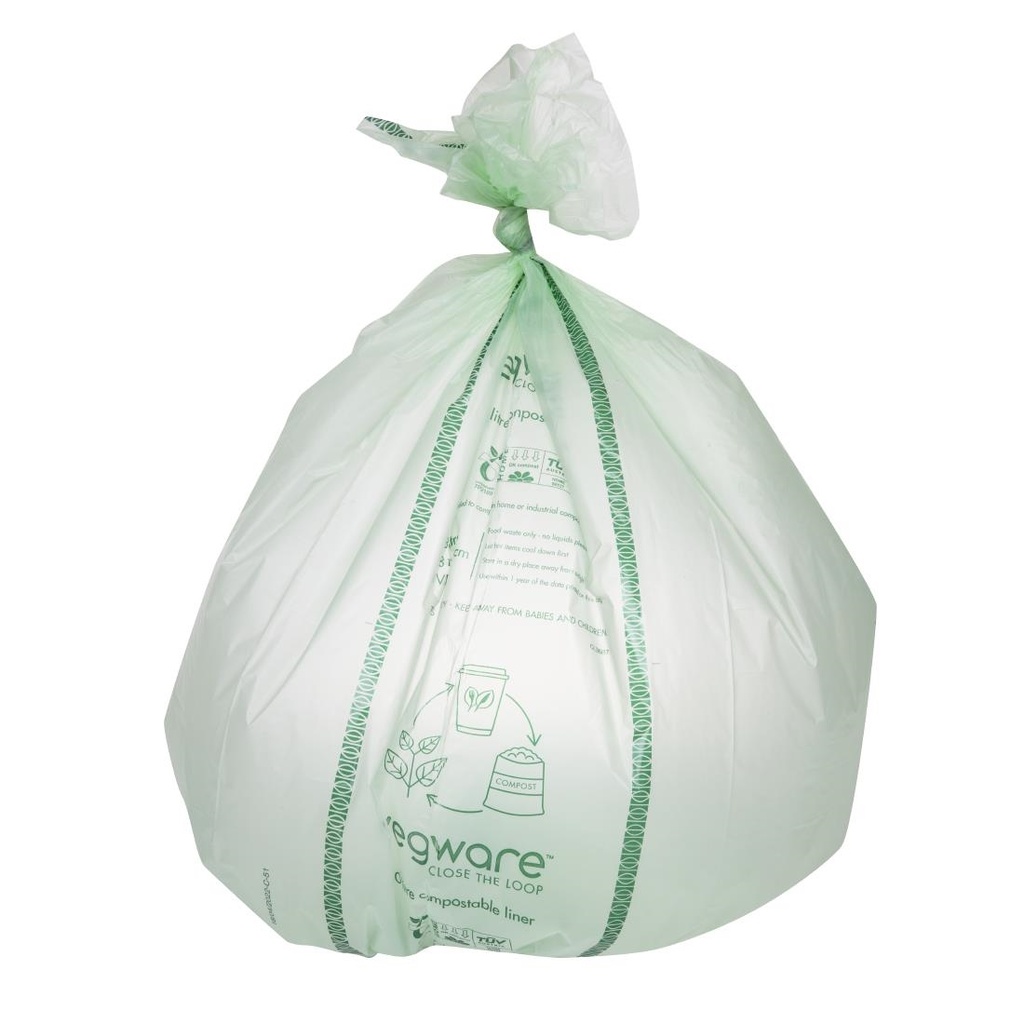 Sacs poubelle compostables Vegware Biobag 80L (lot de 240)