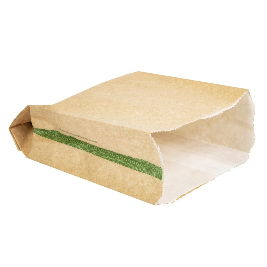 Sacs snack chaud compostables Vegware 229 x 165mm (Lot de 500)