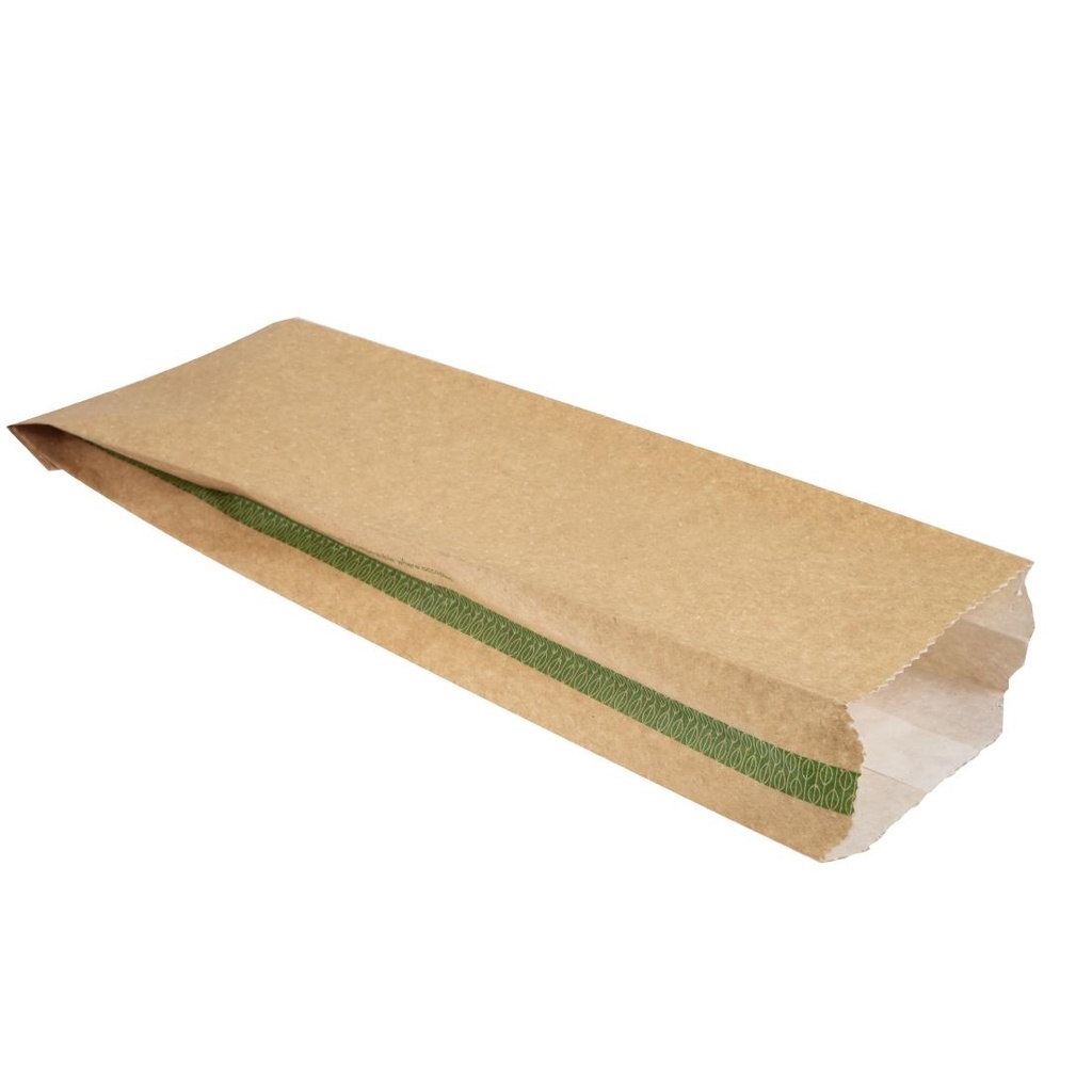 Sacs snack chaud compostables Vegware 356 x 101mm (Lot de 500)