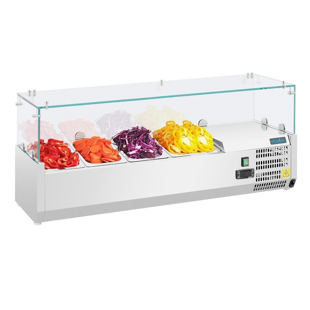 Saladette réfrigérée 3x GN 1/3 et 1x GN 1/2 Polar Série G