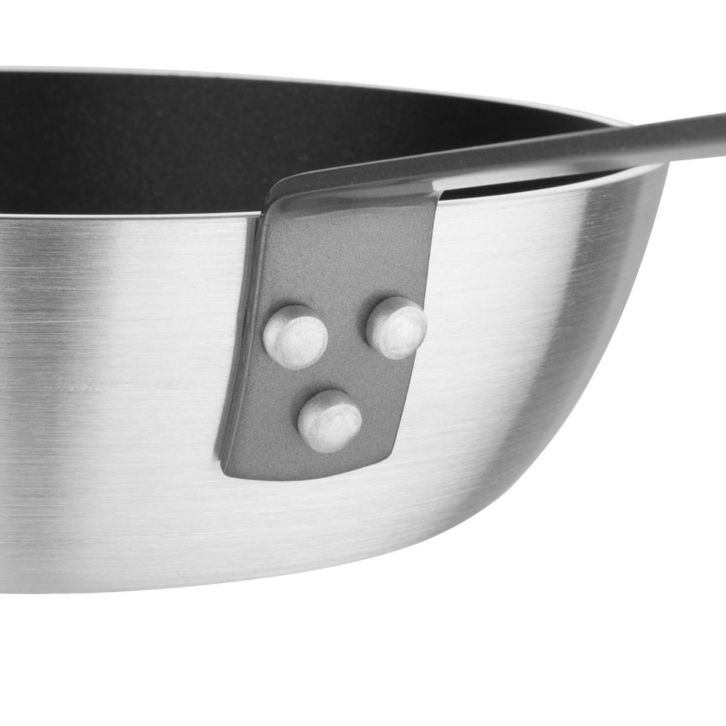 Sauteuse conique antiadhésive en aluminium Vogue 240mm