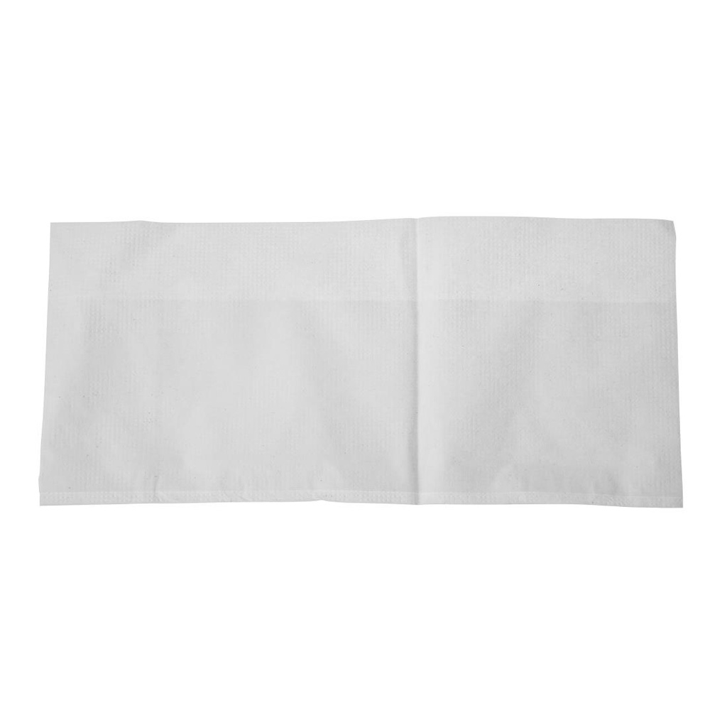 Serviettes blanches simple épaisseur 90 x 120mm (Lot de 6000)