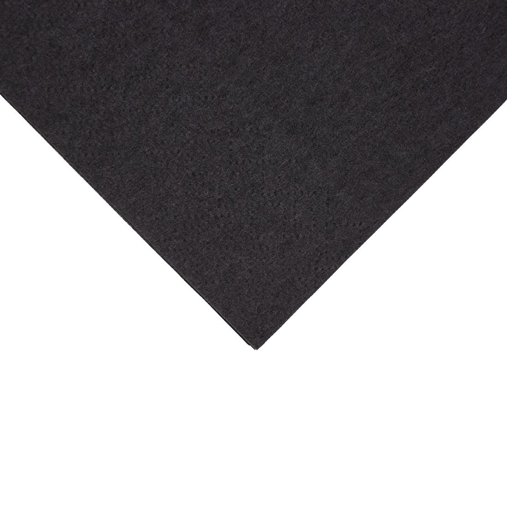 Serviettes dîner 2 plis format 1/8 Fiesta Recyclable 400mm noires (lot de 2000)